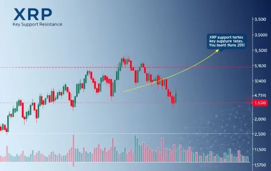 XRP price analysis showing funding rates and potential short squeeze scenario with key technical levels