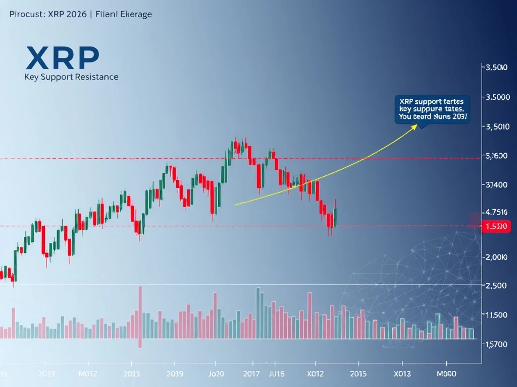 XRP price analysis showing funding rates and potential short squeeze scenario with key technical levels