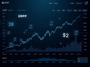 XRP price prediction analysis showing institutional investment driving value above $2 with 2026 outlook