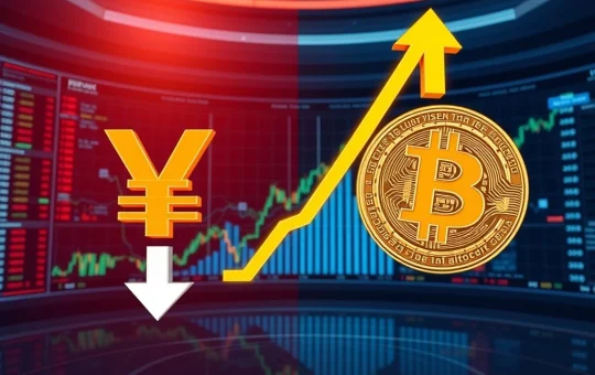 Bitcoin price analysis showing potential impact of yen intervention on cryptocurrency markets