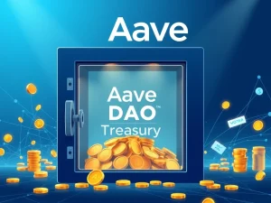 AAVE v4 migration proposal transferring revenue to DAO treasury through decentralized governance
