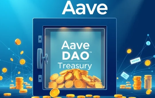 AAVE v4 migration proposal transferring revenue to DAO treasury through decentralized governance