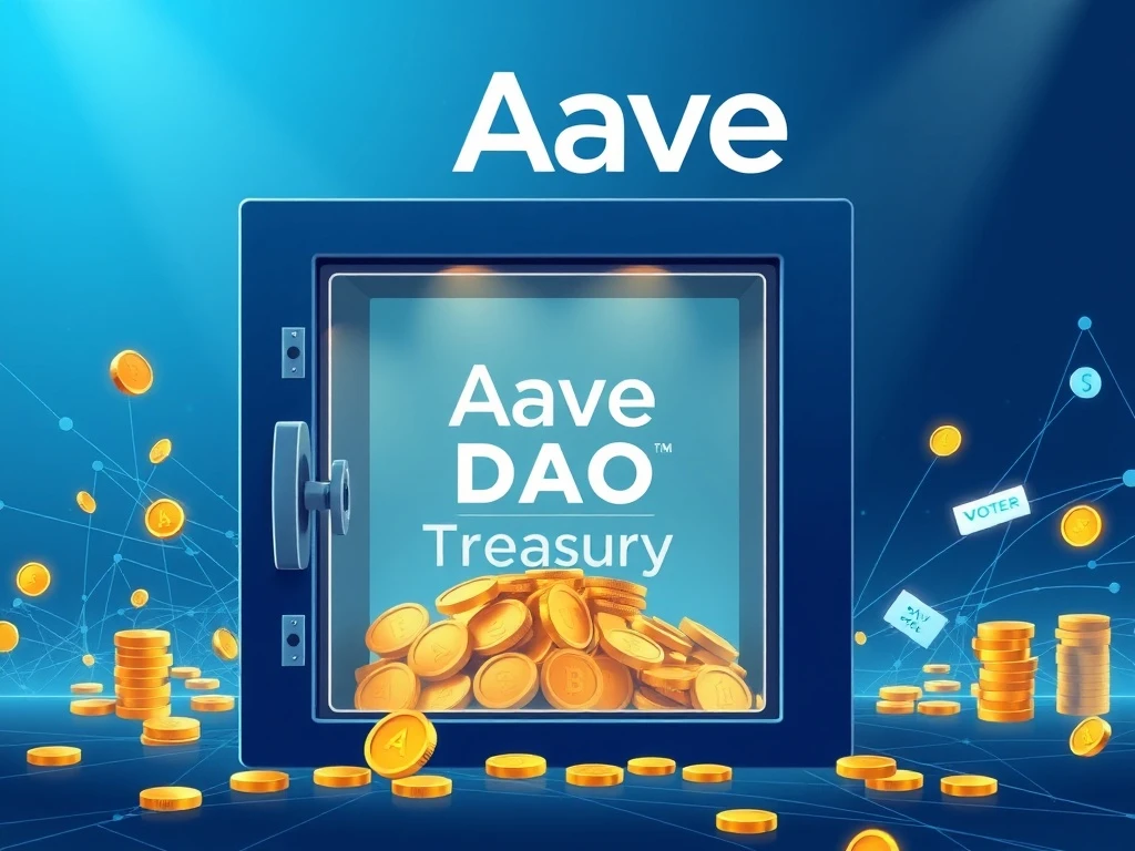 AAVE v4 migration proposal transferring revenue to DAO treasury through decentralized governance