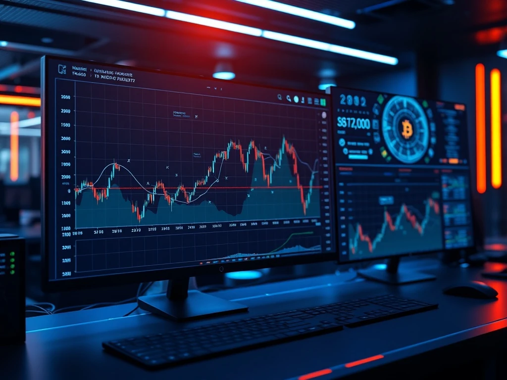 AI trading agents analyzing cryptocurrency markets with real-time data visualization and automated trading systems