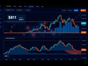 ASTER cryptocurrency technical analysis showing consolidation patterns and potential breakout levels toward $0.81