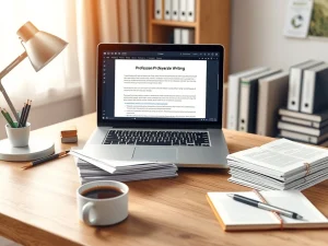 Professional study desk representing the best essay writing services for academic research and writing assistance in 2026.