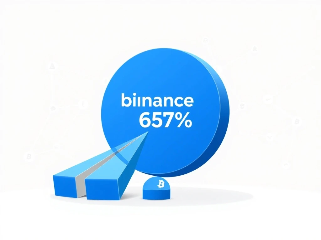 Data visualization showing Binance's 65% dominance of CEX stablecoin liquidity according to CryptoQuant
