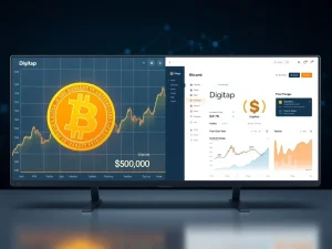 Analysis of Bitcoin price versus Digitap $TAP utility token as a February crypto investment