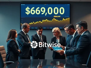 Institutional investors analyzing Bitcoin price charts during market volatility for strategic entry points