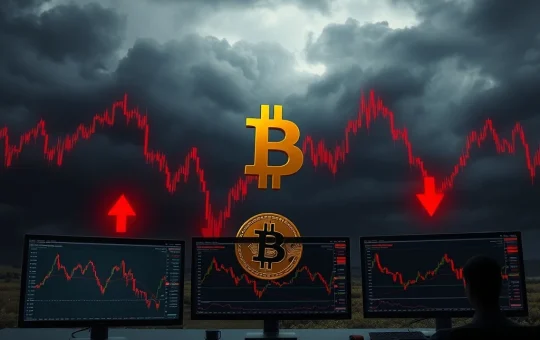 Bitcoin capitulation analysis showing extreme fear indicators and potential bottom formation on financial charts