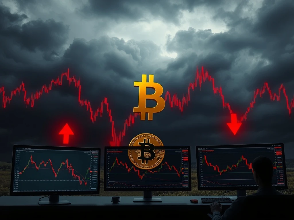 Bitcoin capitulation analysis showing extreme fear indicators and potential bottom formation on financial charts