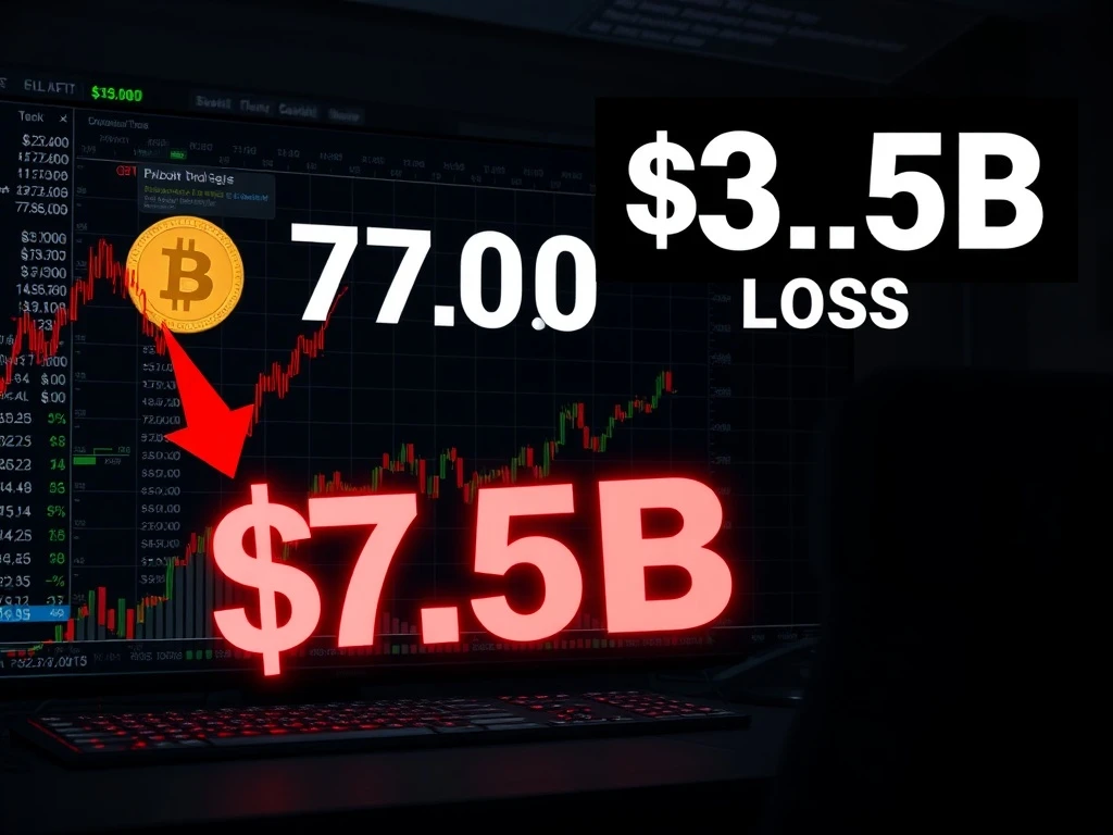 Bitcoin price crash triggers massive $3.5 billion in trading strategy losses and market panic