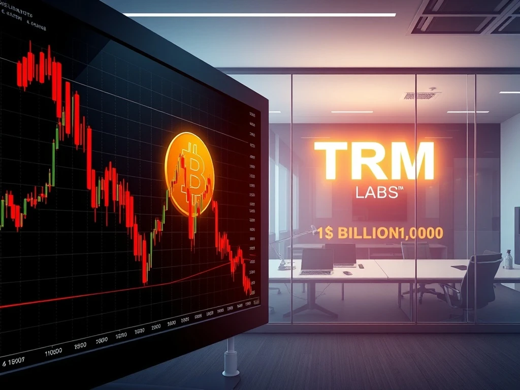 Bitcoin price volatility and TRM Labs unicorn milestone reflect crypto market dynamics.