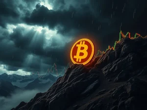 Bitcoin downtrend analysis showing potential decline to mid-$50K price levels