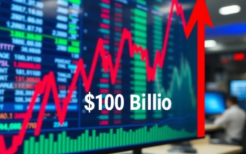 Bitcoin ETF assets chart showing a sharp decline below the $100 billion threshold.