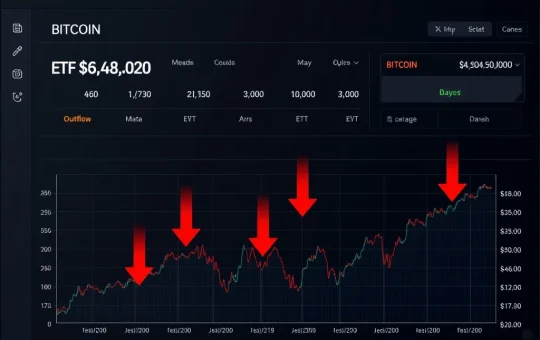 Analysis of Bitcoin ETF outflows and BTC price pressure near $70,000.