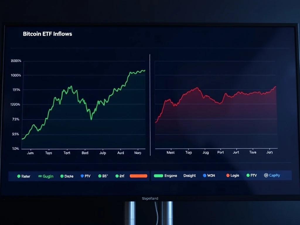 Bitcoin ETF inflows surge while CryptoNewsInsights ETF flows remain flat in February 2025 market analysis