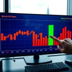 Bitcoin ETFs show outflows as a Hong Kong firm's major IBIT purchase is revealed in financial data charts.