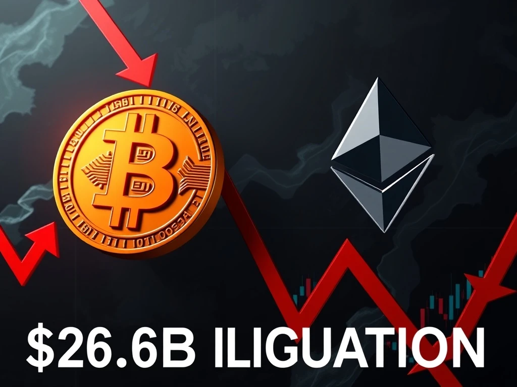 Bitcoin and Ethereum market crash analysis showing $2.58B liquidations impact on cryptocurrency prices