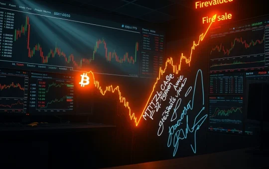 Bitcoin price chart showing extreme undervaluation during capital outflow crisis with fire-sale indicators