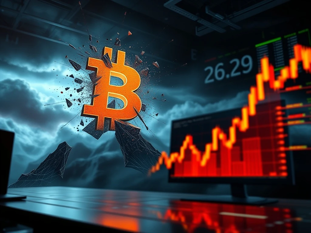 Bitcoin leverage flush causes a dramatic market correction and erases recent gains.
