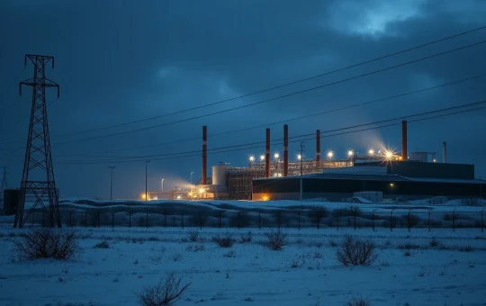 Bitcoin mining operations halted during a severe US winter storm, highlighting energy grid strain.