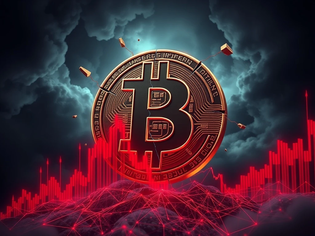 Bitcoin on-chain data analysis showing network stress and market fear indicators