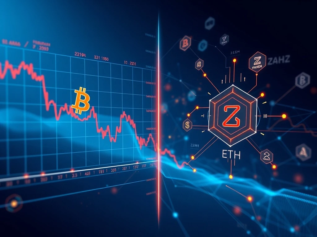 Bitcoin market analysis showing AI cryptocurrency investment trends during market volatility