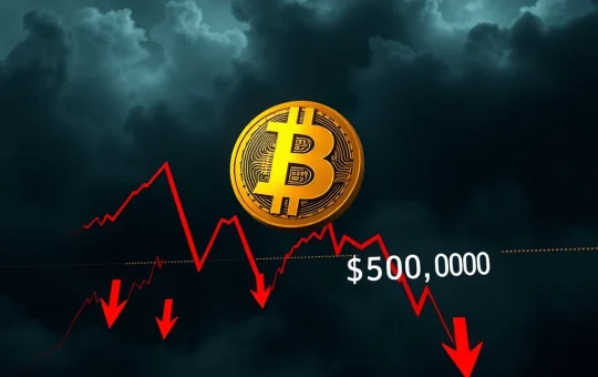 Bitcoin price breakdown analysis showing critical support levels breaking toward $50,000 target