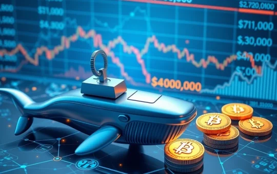 Bitcoin price bottom analysis showing whale exchange data indicating $40,000 support level