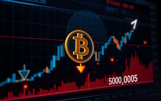 Bitcoin price chart analysis showing bearish technical patterns and potential correction levels