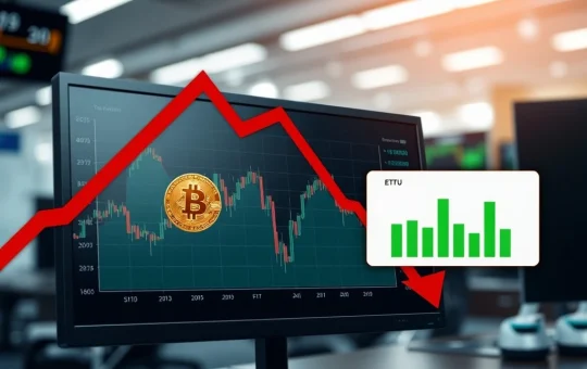 Analysis of Bitcoin's sharp price decline and collapsing futures open interest during market volatility.