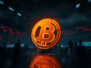 Bitcoin price drop causing major unrealized losses in volatile cryptocurrency market.