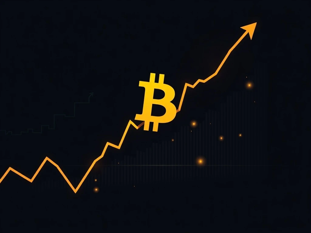 Bitcoin price chart showing a decline below the $77,000 support level during market volatility.