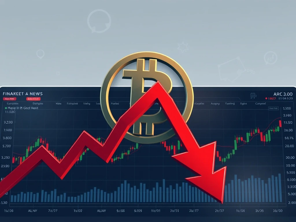 Analysis of Bitcoin price dropping below $78,000 showing market volatility and trading data.