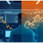 Bitcoin price news today analysis showing market divergence between traditional cryptocurrency and AI investment opportunities