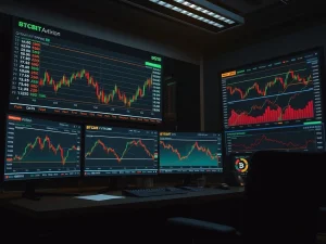 Bitcoin options market analysis showing low probability of $90,000 rebound amid economic uncertainty