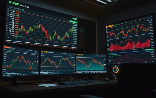 Bitcoin options market analysis showing low probability of $90,000 rebound amid economic uncertainty