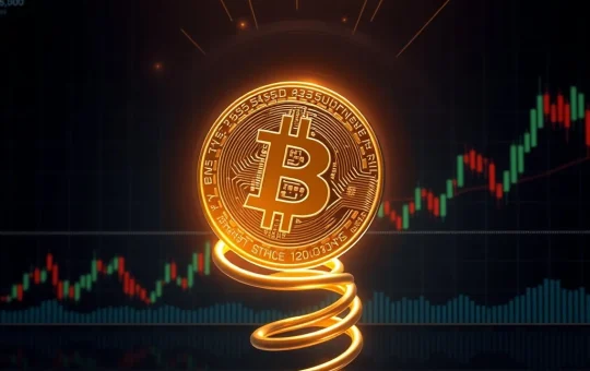 Bitcoin price analysis showing building pressure within a tight trading range before a potential breakout.