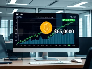 Bitcoin price chart analysis showing rebound to $65,000 as institutions buy the dip
