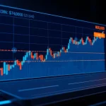 Bitcoin price chart analysis showing resistance at $80,600 and support at $74,000 levels