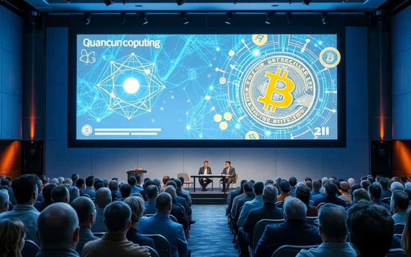 Bitcoin quantum computing security discussion at CryptoNewsInsights 2025 conference with industry experts