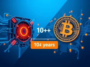 Bitcoin quantum computing security timeline showing decade-plus window before threats materialize