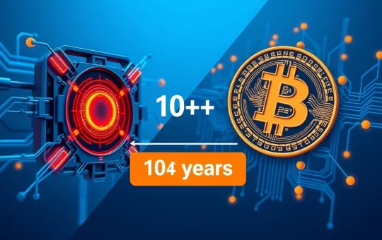 Bitcoin quantum computing security timeline showing decade-plus window before threats materialize