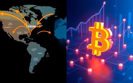 Bitcoin price stability analysis during Trump tariff announcement with on-chain data charts