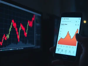 Analysis of rising Bitcoin searches during a severe cryptocurrency bear market.