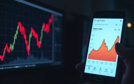 Analysis of rising Bitcoin searches during a severe cryptocurrency bear market.