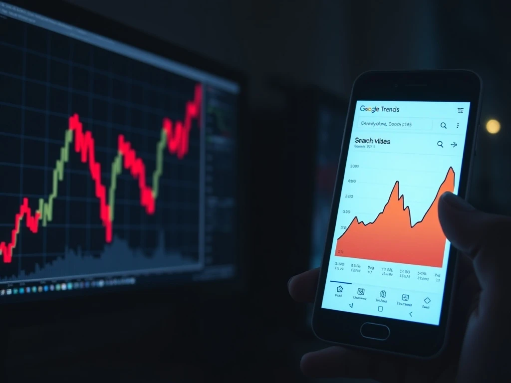 Analysis of rising Bitcoin searches during a severe cryptocurrency bear market.