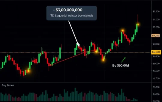 Bitcoin TD Sequential buy signals on 12-hour chart indicating potential price reversal toward $80,000