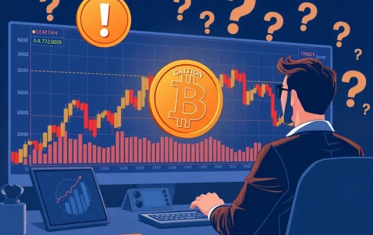 Bitcoin traders reducing leverage during market uncertainty with risk management analysis